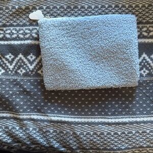 Summer Fridays blue pouch